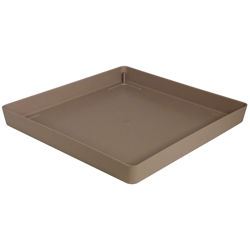 Soucoupe carrée Enzo 24cm, pour pot carré Enzo 30c