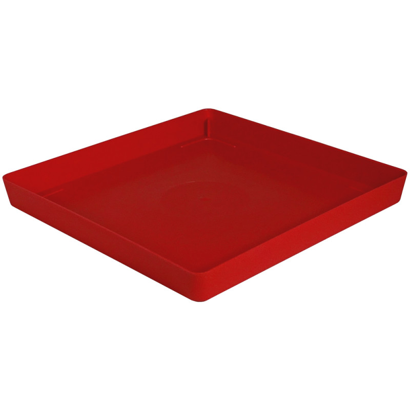 Soucoupe carrée Enzo 24cm, pour pot carré Enzo 30c