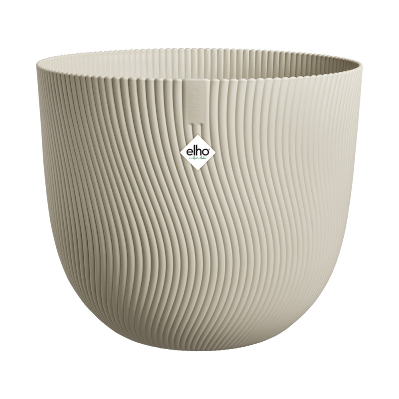 Pot Sereh rond, coloris beige champignon - D. 47xH