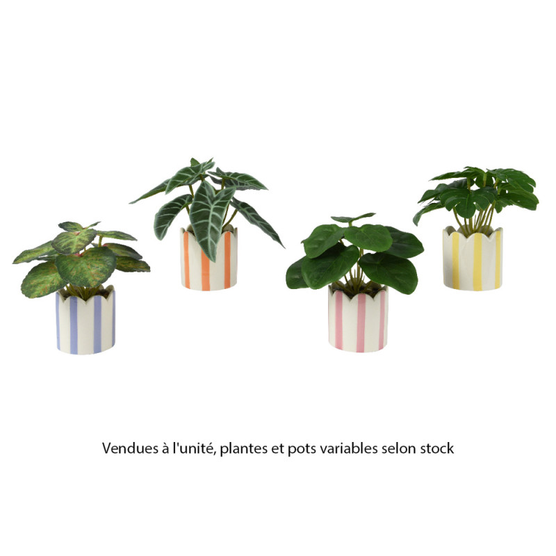 Mini plante artificielle en pot - modèles variable
