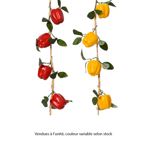 Guirlande poivron - coloris mixte - 140cm