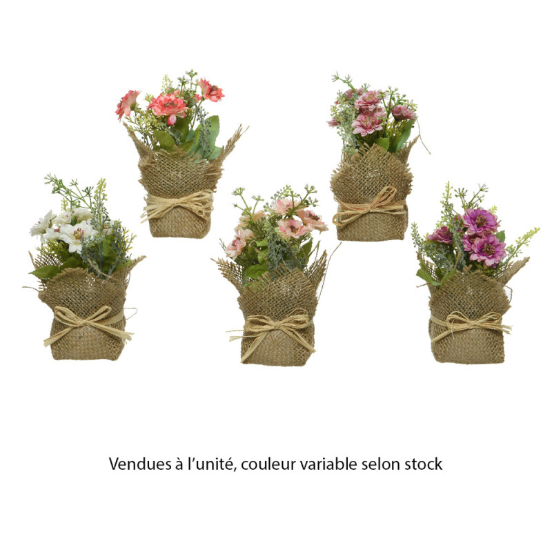 Ffleurs artificielles - coloris variable - H17cm