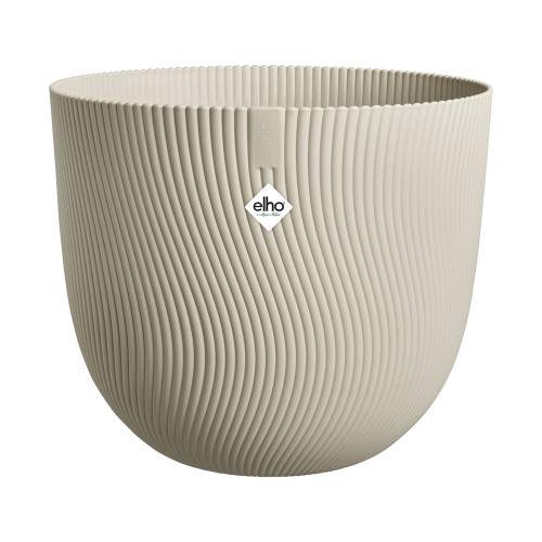 Pot Sereh rond, coloris beige champignon - D. 25cm