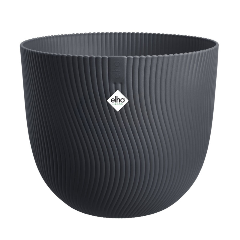 Pot Sereh rond, coloris anthracite - D. 40cm