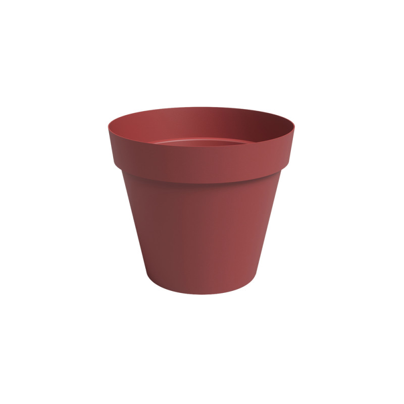 Pot Agape, coloris rouge foncé - D. 20cm