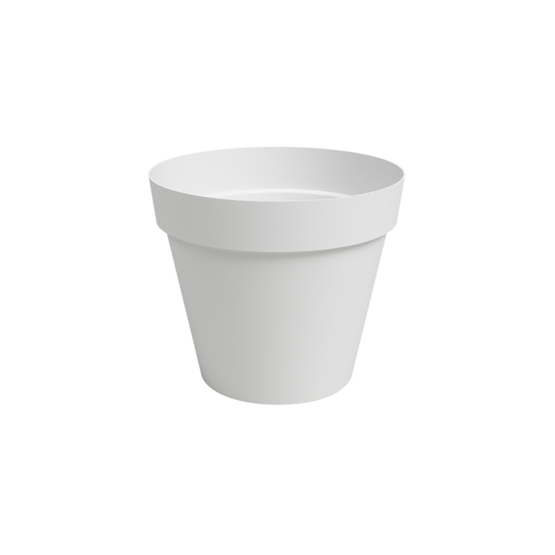 Pot Agape, coloris blanc - D. 40cm