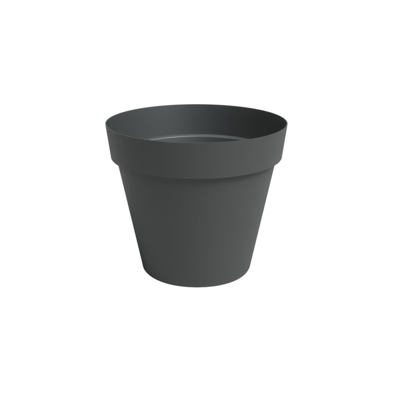 Pot Agape, coloris anthracite - D. 50cm
