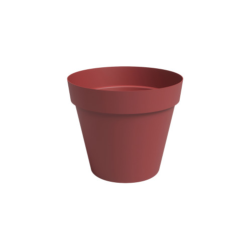 Pot Agape, coloris rouge foncé - D. 50cm