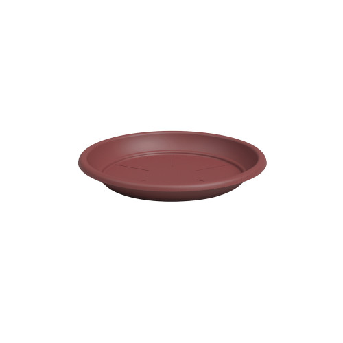 Soucoupe ronde, coloris rouge foncé - D. 26cm