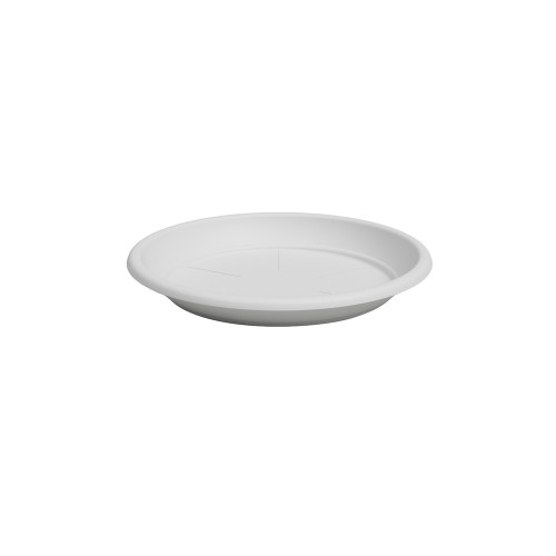 Soucoupe ronde, coloris blanc - D. 40cm