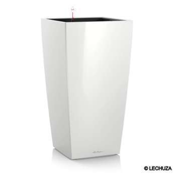 Pot Cubico Premium, coloris blanc L. 30xl. 30xH. 5