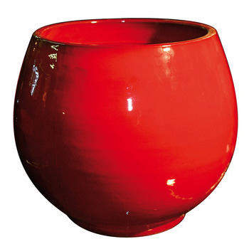 Pot Bahia : coquelicot d.25 h.31cm