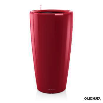 Pot Rondo, coloris rouge D. 40xH. 75cm