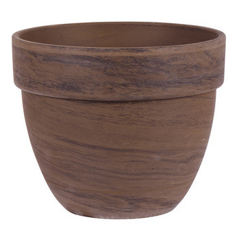 Pot rond Levante en terre cuite, basalt Ø 30 x H.