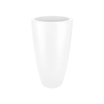 Pot fleur:  plastique haut blanc 62,3x34,5cm