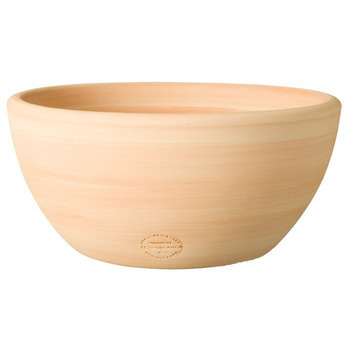 Coupe en terre cuite claire Ø 21 x H. 12 cm