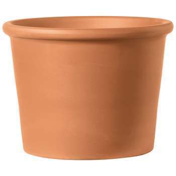 Pot cylindrique en terre cuite Ø 33,6 x H. 25,3cm