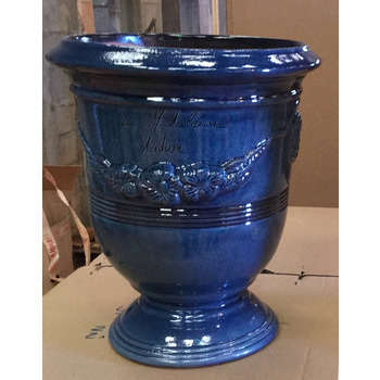 Vase Anduze Mini, bleu Ø 12 x H. 14 cm
