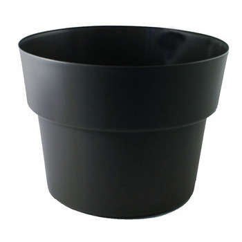Pot rond CocoriPot, coloris ardoise Ø 17 x H. 12 c