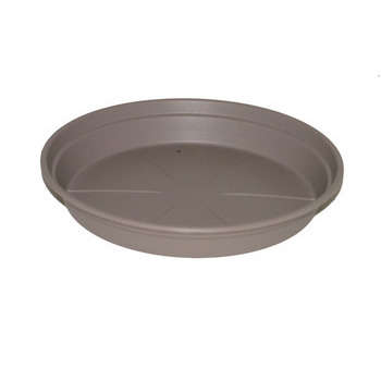 Soucoupe CocoriPot en plastique taupe - D. 15 cm