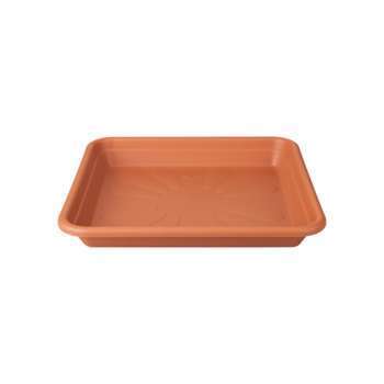 Soucoupe universelle carrée en plastique terre cui