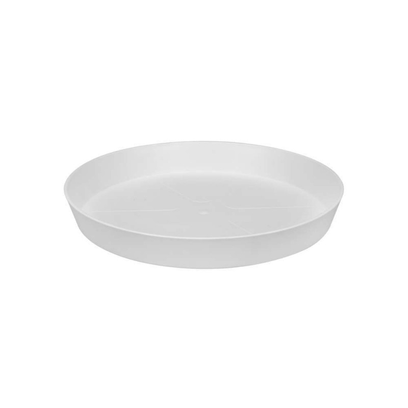 Soucoupe Loft Urban ronde en plastique blanc - D.
