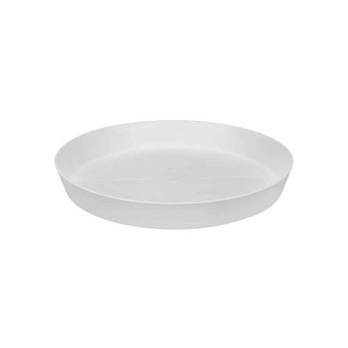 Soucoupe Loft Urban ronde en plastique blanc - D.