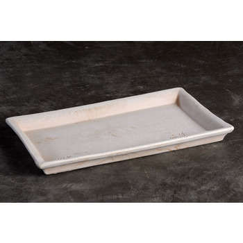 Soucoupe rectangulaire en terre cuite L. 26 x l. 1