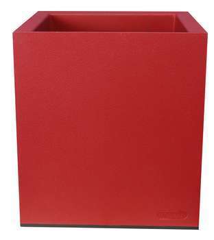 Bac carré : polypropylène, rouge, L.30xh.30cm