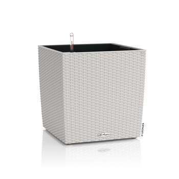 Pot Cube Cottage, coloris gris clair D. 30cm