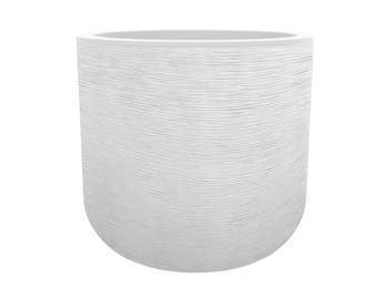 Pot rond Graphit Up blanc cérusé Ø38,5 cm