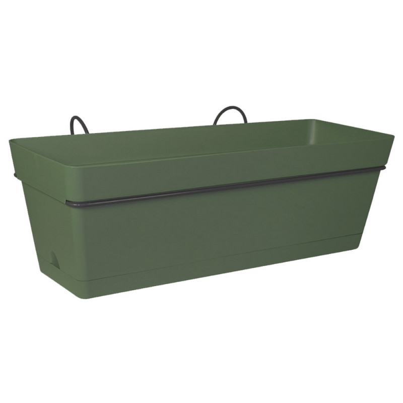 Kit mini jardinière Cocoripot mélèze 30 avec plate
