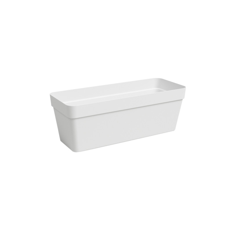 Jardinière Agape, coloris blanc - L. 50cm