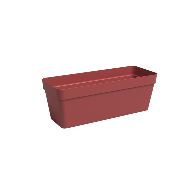 Jardinière Agape, coloris rouge foncé - L. 50cm