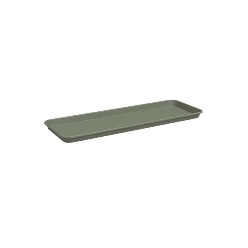 Soucoupe rectangle Agape, coloris vert clair - L.