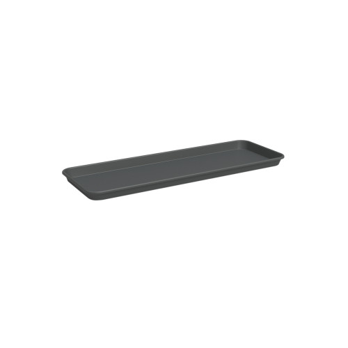 Soucoupe rectangle Agape, coloris anthracite - L.