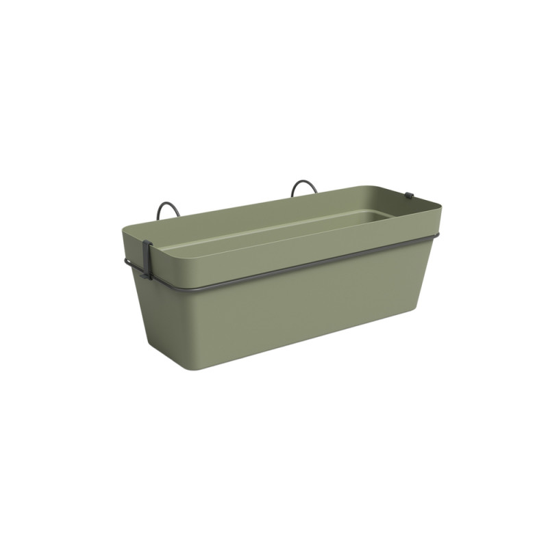Jardinière rectangle Agape avec réserve d'eau, kit