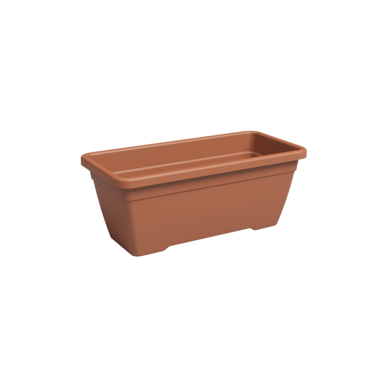 Jardinière rectangle Althéa, coloris terre cuite -