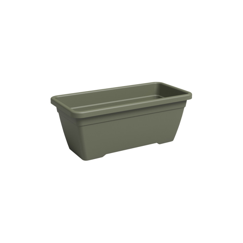 Jardinière rectangle Althéa, coloris vert sec - L.