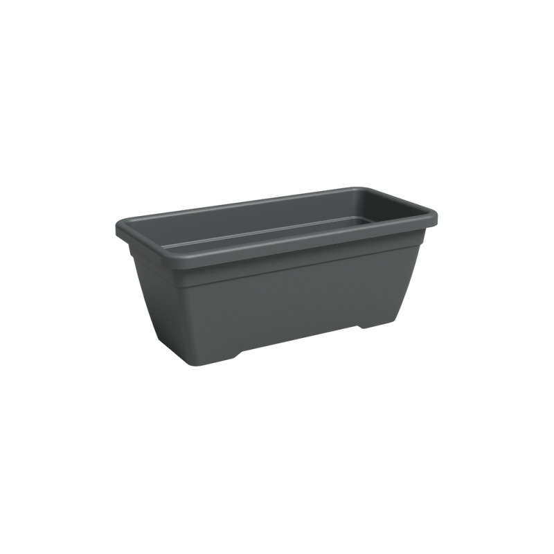 Jardinière rectangle Althéa, coloris anthracite -