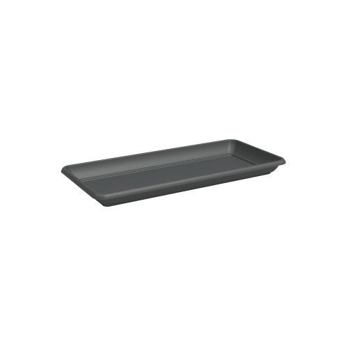 Soucoupe rectangle Althéa, coloris anthracite - L.