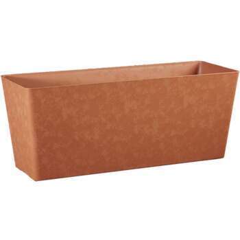 Jardinière : plast., sienne, 59,5x21,4x24cm