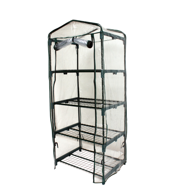 Serre de balcon souple, bâche 4 niveaux - L. 69xP.