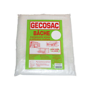 Bache armée : translucide polyethylene 160 g/m² 2