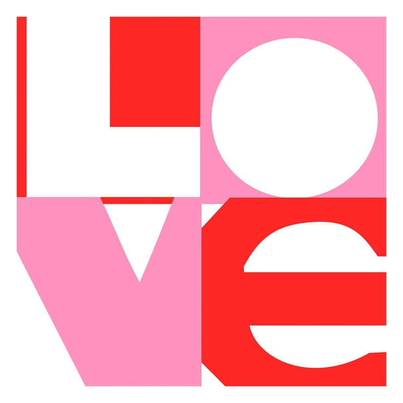 Lot de 20 serviettes papier FSC 'Love graphic' - L