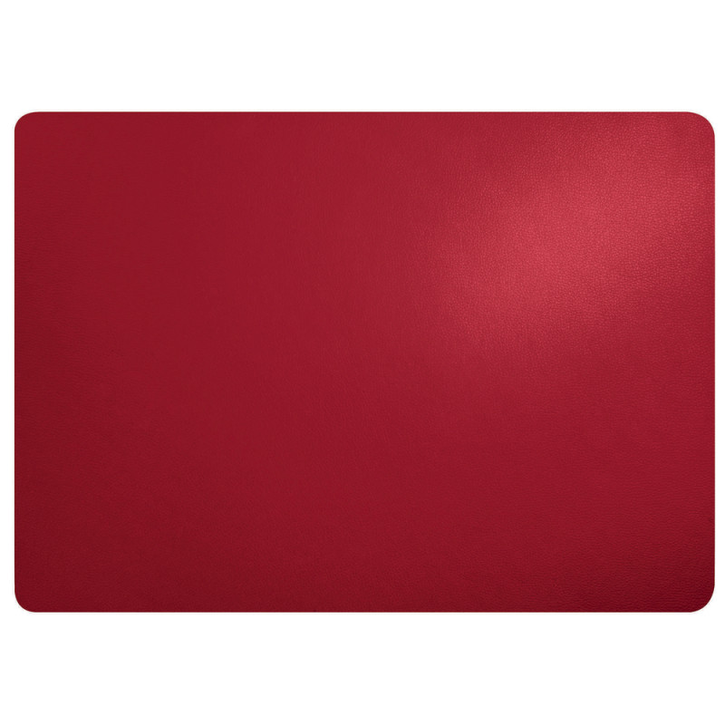 Set de table rectangulaire, coloris rouge bordeaux