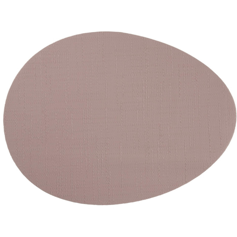 Set de table arrondi, coloris taupe rosé - L. 45xl