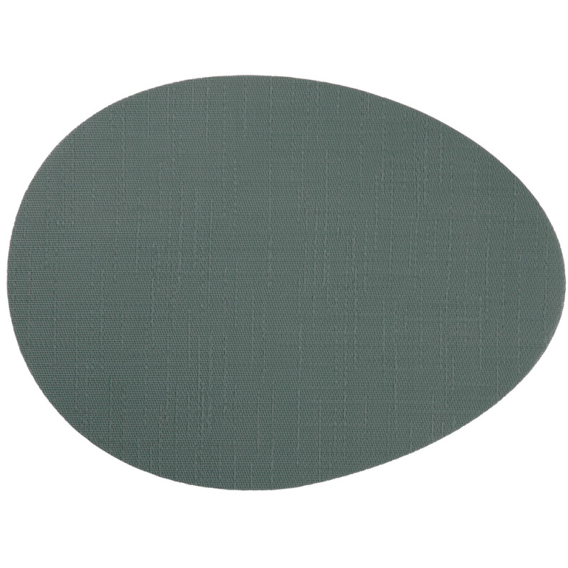 Set de table arrondi, coloris vert jade - L. 45xl.