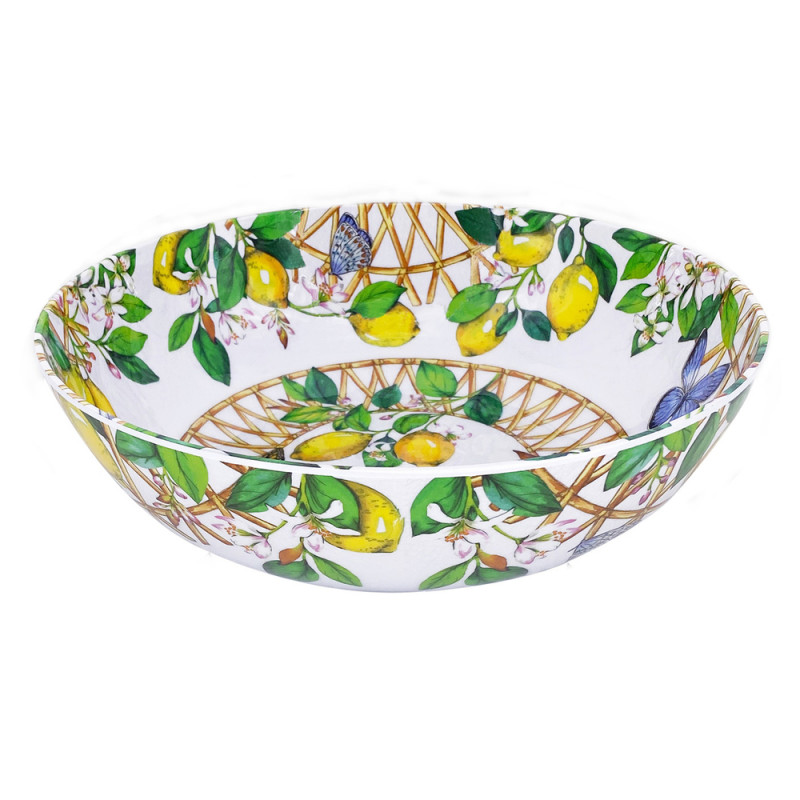 Grand saladier en mélamine pure 31 cm en imprimé c