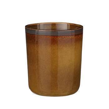 Gobelet céramique marron H.9.5 x D.8.5 cm